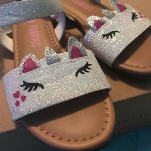 UNICORN SANDALS Sz.11 (FabKids)